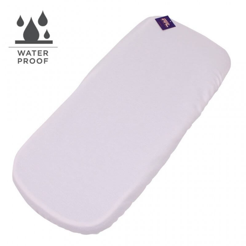 Funda Colchón Sabana Bajera Capazo Impermeable Bugaboo Fox 5 PIQUE BLANCO