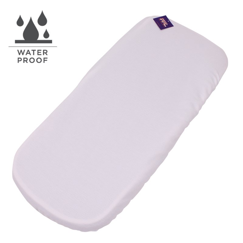 Funda Colchón Sabana Bajera Capazo Impermeable Cybex Balios Cot S Lux PIQUE BLANCO